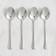 Dunelm Hampton Set of 4 Silver Teaspoons Tea Spoon 15cm 4pcs