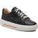 Clarks Hollyhock Walk Svarta sneakers skinn
