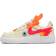 Nike Force 1 Low LV8 EasyOn PSV - Coconut Milk/Coconut Milk/White/Bright Crimson