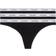 Calvin Klein Women's Logo Waistband Thong 3-pack - Black