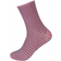 Life Wear Diabetic Socks with Roll Top in Bamboo - Pink/Grey Stripes