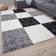 THE RUGS Myshaggy White, Black, Grey 80x150cm