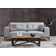 Homitis 1679800-01 Grey Sofa 223cm 3-Sitzer