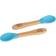 Tiny Dining Bamboo Silicone Tip Spoons Pack of 2