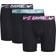 NIKE Dri-FIT Essential Micro Men's Boxer Briefs 3-pack - Black/Aquarius Blue/Laser Fuchisa/Cool Grey