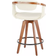 Lumisource Oracle Mid-Century Modern Cream Bar Stool 36"