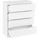 SECONIQUE Malvern White Chest of Drawer 80x100cm