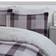 Brentfords Check Teddy Housse de couette Argent, Gris (198x137cm)
