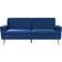 Beliani Vettre Navy Blue Soffa 210cm 3-sits