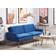 Beliani Vettre Navy Blue Soffa 210cm 3-sits
