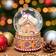 Gisela Graham House Man Musical Christmas Snow Gingerbread Globe 10cm