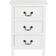 Dkd Home Decor S3033969 White Bedside Table 36x47cm