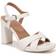 Naturalizer Women's Morgan Dress Sandals Warm White Faux Leather