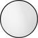Nordal Round Black Väggspegel 80cm