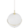 Rebello Decor Eternal Moonlight Medium Raw Brass/Opal/White Pendant Lamp 22cm