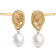 Smykkekæden Stud Earrings - Gold/Pearl
