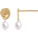 Smykkekæden Stud Earrings - Gold/Pearl