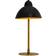 DYBERG LARSEN Futura Black/Brass Bordlampe 50cm