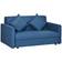 Homcom Convertible Blue Sofa 152cm 2 Seater