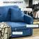 Homcom Convertible Blue Sofa 152cm 2 Seater