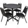 Regency Breakroom Black/Grey Dining Set 42"