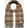 Burberry Womens Arc Beige/ Black Vintage Check Tasselled-trim Cashmere Scarf