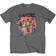 Gorillaz Group Circle Rise T-shirt - Charcoal Grey