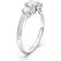 Swarovski Attract Trilogy Ring - Silver/Transparent