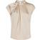 Neo Noir Fleur Drapy Satin Bluse Sand