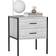 Vida Designs Brooklyn Grey Bedside Table 40x43cm