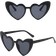 Shein 2pcs Heart-Shaped For Women, European Party Style, Street Fashion