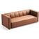 Mercer41 Subin Brown Sofa 86.7" 3 Seater