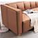 Mercer41 Subin Brown Sofa 86.7" 3 Seater