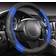 Car Pass Line Rider Microfiber Leather Sporty Steering Wheel Cover