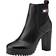 Tommy Jeans Leather Cleat High Heel Boots - Black