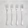 Dunelm Hampton Set of 4 Fork 20.1cm 4pcs