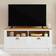 Lowboard White/Brown Meuble TV 110x50cm