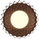 Pilke Signature 65 Brown Ceiling Flush Light ∅ 65cm