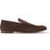 Gucci Jordaan Horsebit Suede Loafers Men Brown