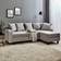 Hykkon Mitzi Grey Sofa 196cm 2Stk. 3-Sitzer