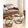 Mercury Row Apison Rustic Brown/Black Couchtisch 50cm 2Stk.