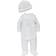 Little Me Welcome To The World Footed One-Piece & Hat - White (LBQ03991N)