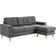 Homcom Scandi Design Dark Gray Sofa 193cm 3 Seater