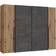 Forte ‎NRGS82511-C752 Artisan Oak/Dark Grey Garderobeskab 270.3x210.5cm