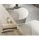 Muuto Fiber White/Oak Lænestol 77cm