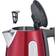 Severin WK 3417 Noir/Inox Laqué Rouge 2200 W 1.0 L