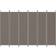 vidaXL 5-Panel Anthracite Grey Rumdeler 300x200cm
