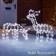 Christow Light Up Reindeer Flashing White Christmas Lamp 76cm