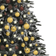 vidaXL 3077831 White/Shiny and Matte Gold Weihnachtsbaum 120cm