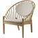 FDB Møbler J166 Oak/Beige Fåtölj 86cm